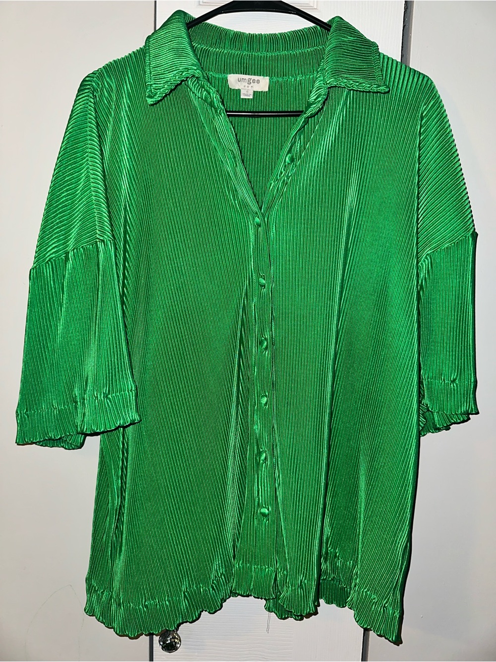 Umgee Ribbed Loose Blouse